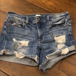 Denim shorts